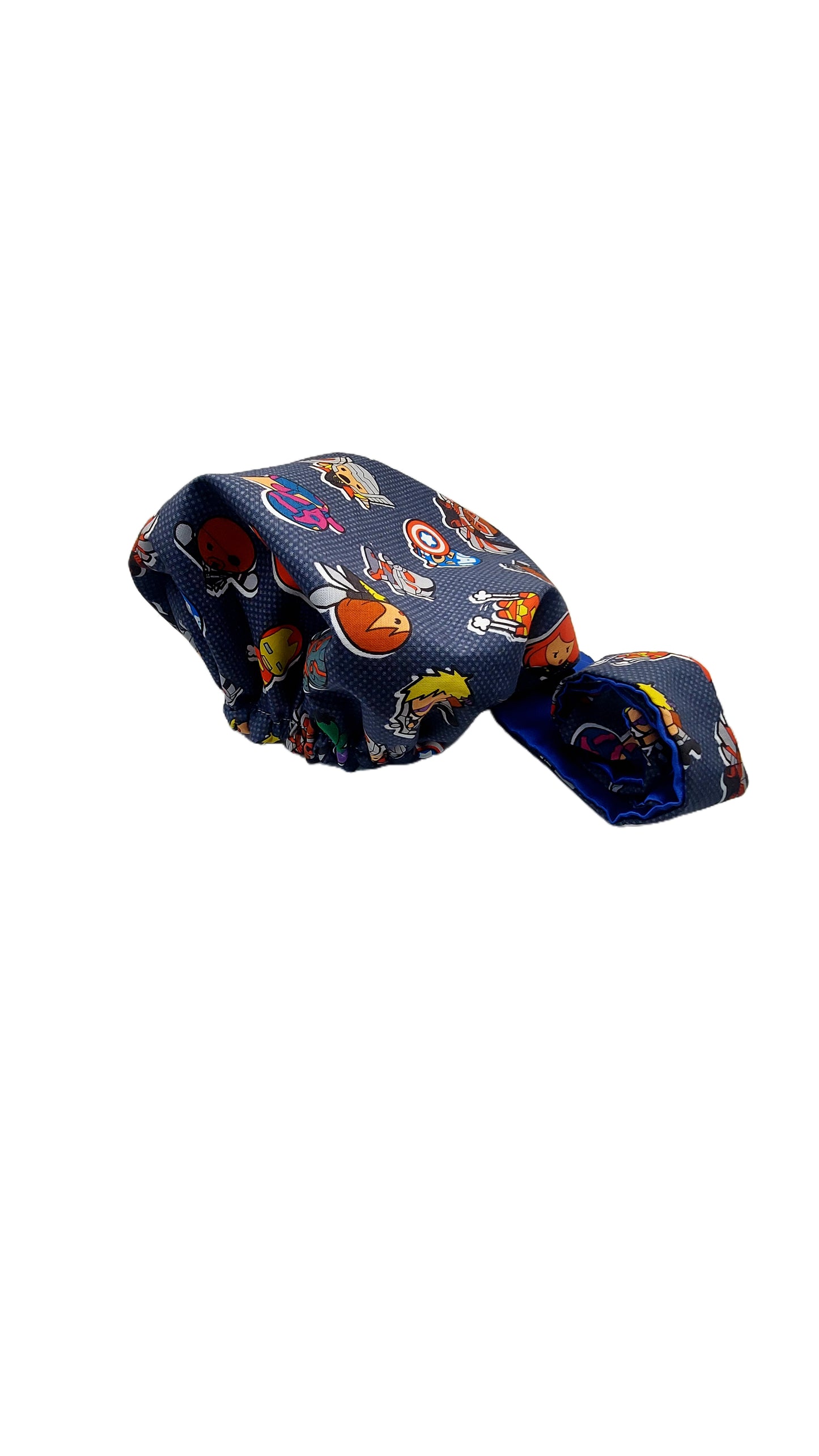 Boy Satin-Lined Hair Bonnet – Superhero Print