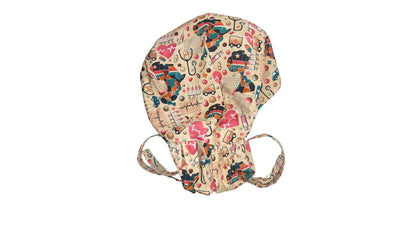 African-Inspired Satin-Lined Nurse Cap